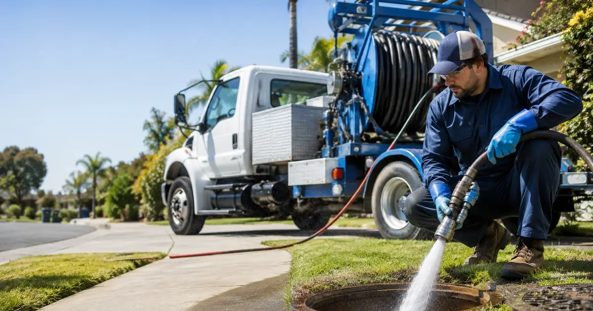 Hydro jet sewer cleaning Pacoima