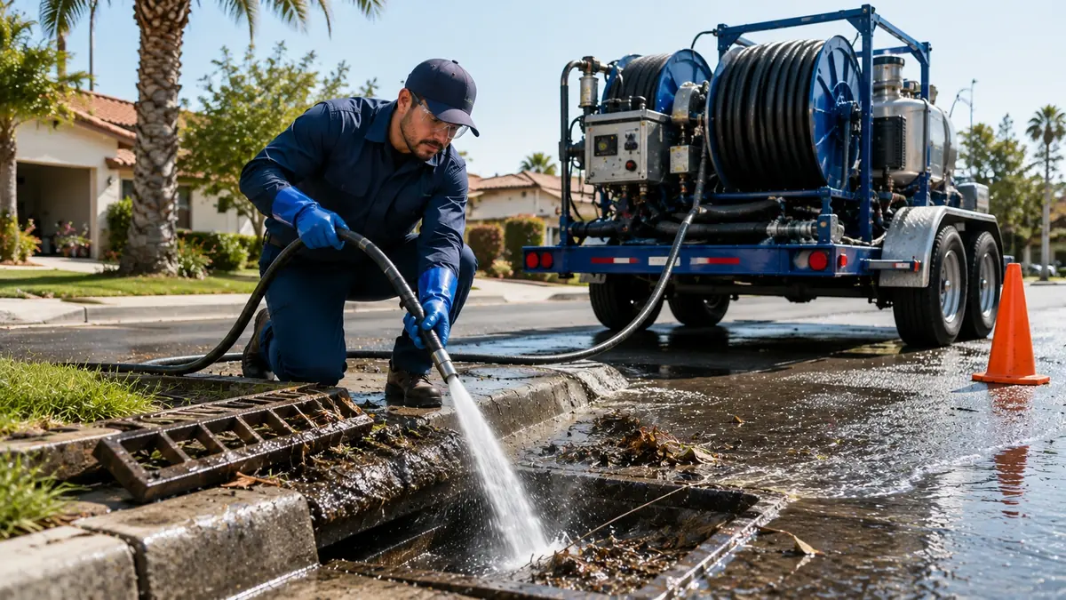 Storm Drain Hydro Jet Cleaning in Pacoima